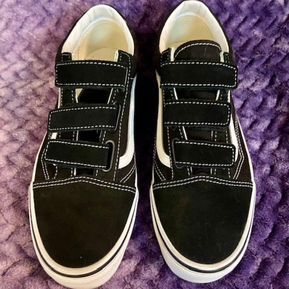 Vans Old Skool V Skate Shoe Velcro Men's 8.5 / Women's 10